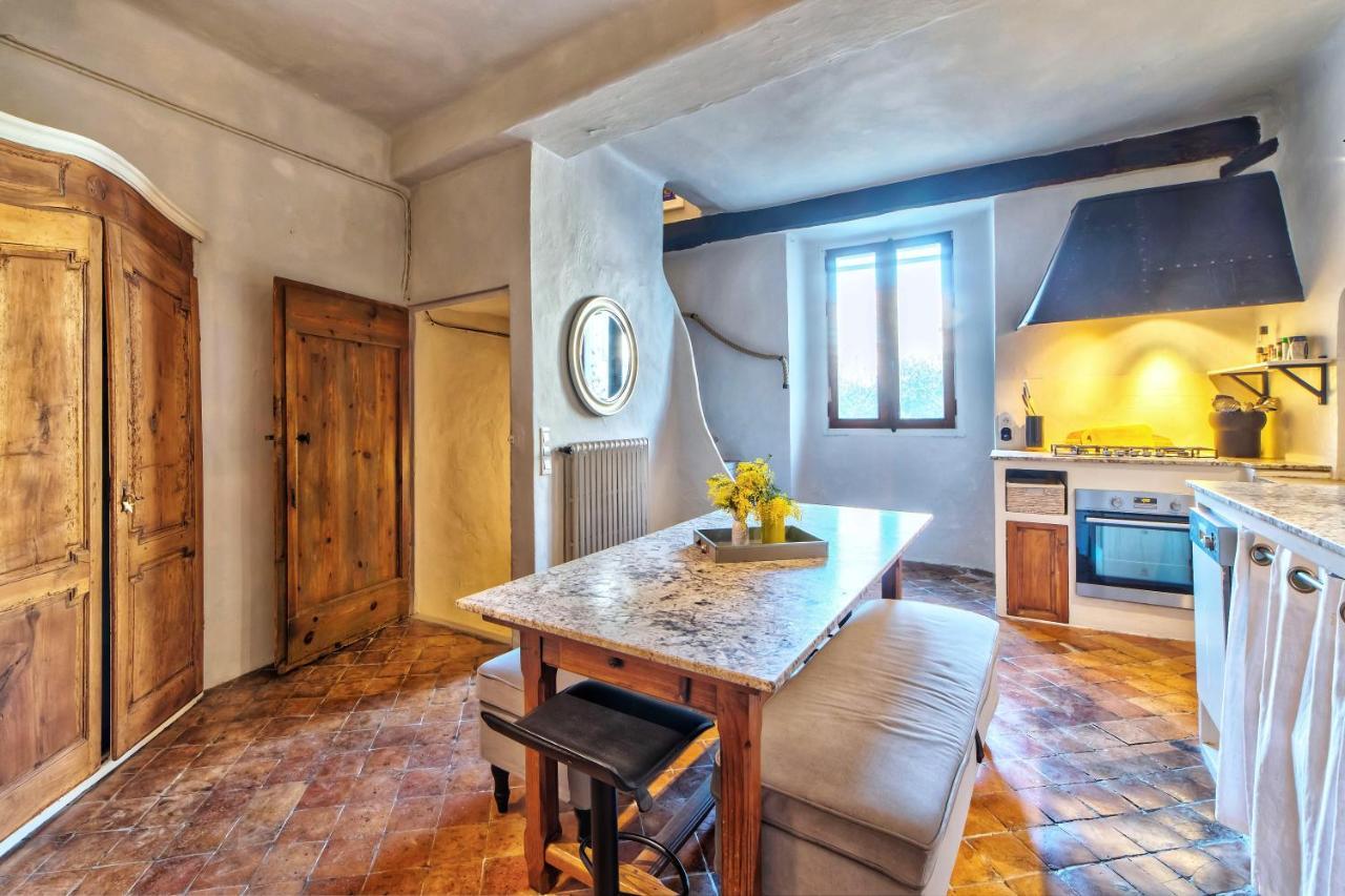 Townhouse Mougins In The Old Village, Fantastic View, Sea And Mountains 외부 사진