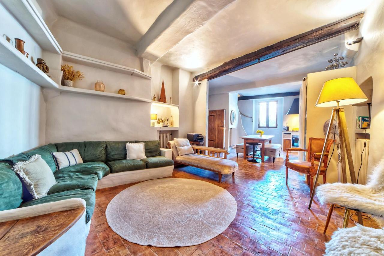 Townhouse Mougins In The Old Village, Fantastic View, Sea And Mountains 외부 사진