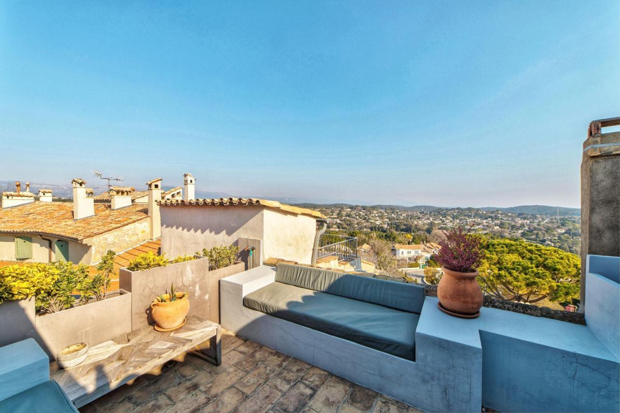 Townhouse Mougins In The Old Village, Fantastic View, Sea And Mountains 외부 사진