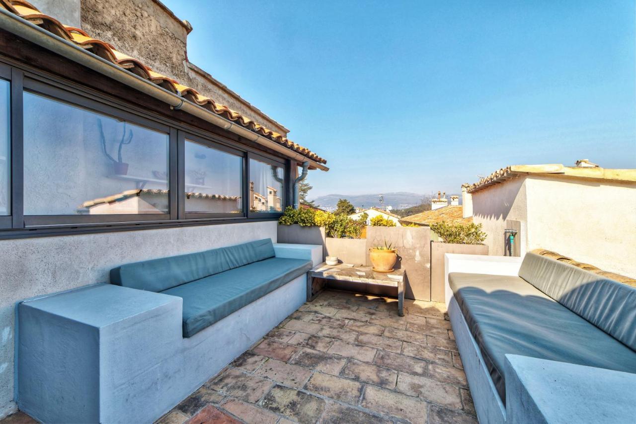 Townhouse Mougins In The Old Village, Fantastic View, Sea And Mountains 외부 사진