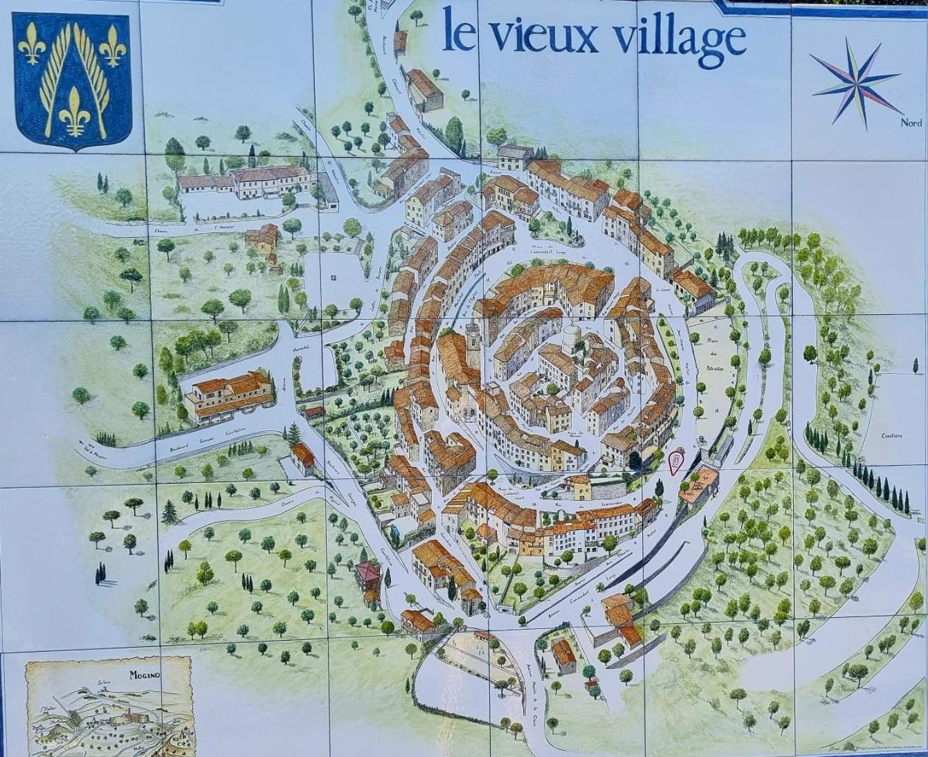 Townhouse Mougins In The Old Village, Fantastic View, Sea And Mountains 외부 사진